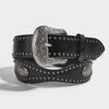Metal Buckle Wide Waistband Punk Y2K Girl Waistband Retro PU Leather Rivet Belt  Daily
