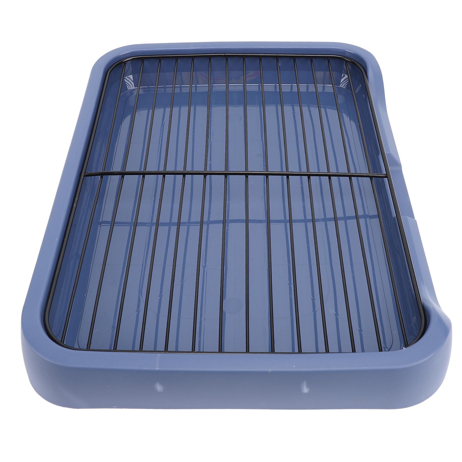 

Туалет для собак знімний для приміщень для дресирування собак без запаху портативний тримач для пелюшок для цуценят з решіткою для малих і