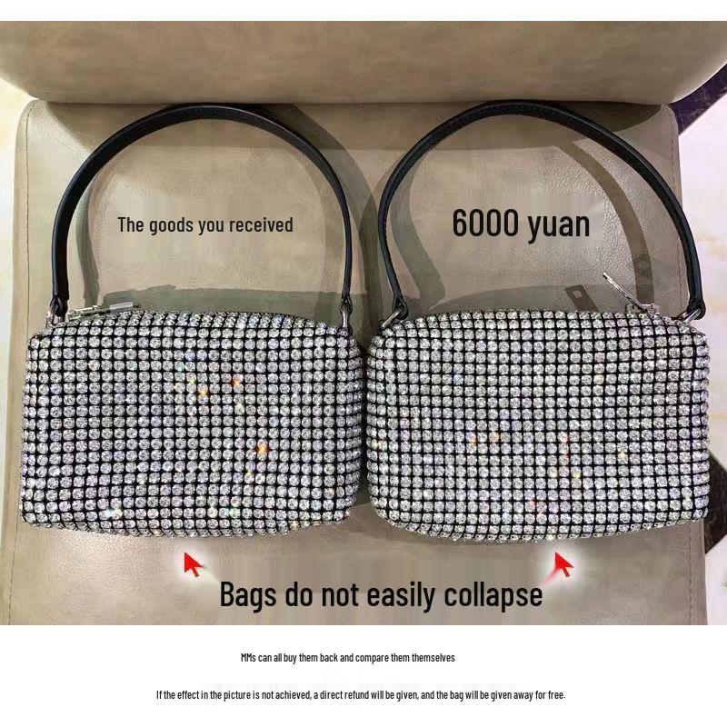 2024 Trendy Rhinestone Diamond Shoulder and Crossbody Bag for Influencers