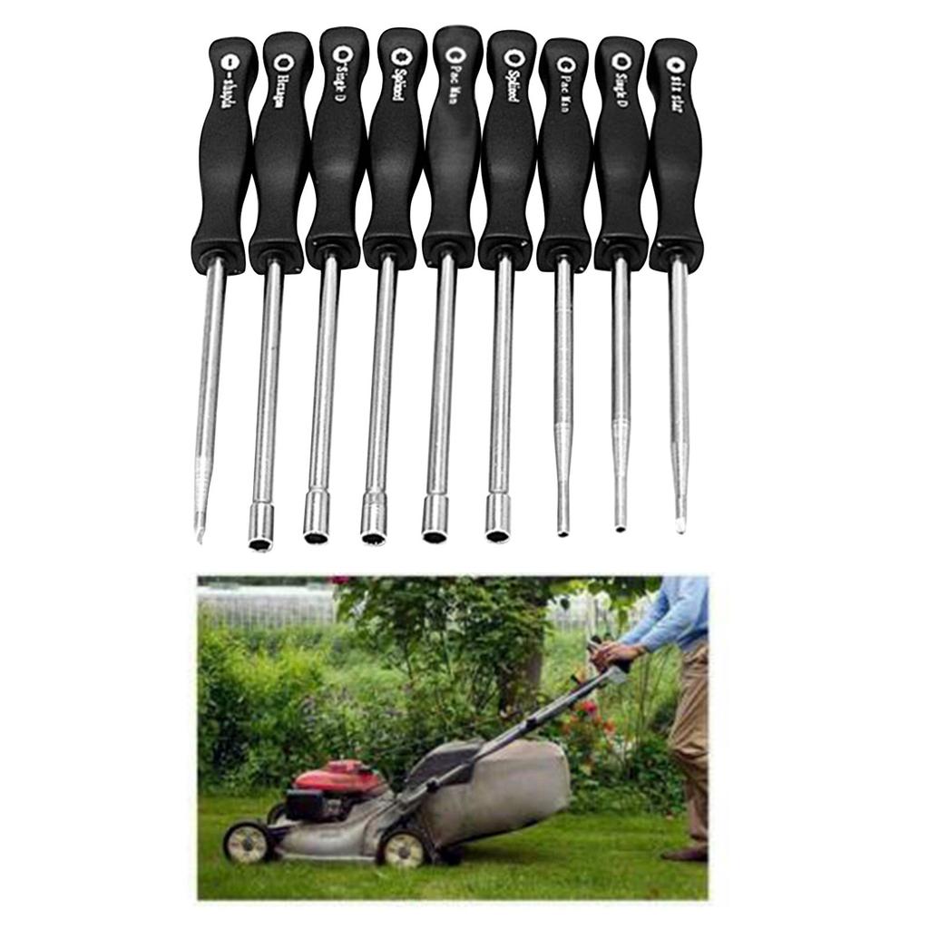 Carburetor Adjustment Screwdriver Set 8 Pieces Precision Tools for Small Engine Repair and Maintenance with Ergonomic Handles and Durable Shafts