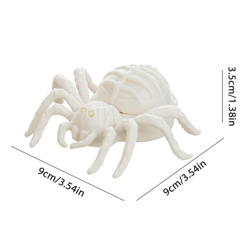 2/3/5Pcs Halloween Glowing Light Two-Color LED Spider Shape Night Light Portable Haunted House Halloween Decoration