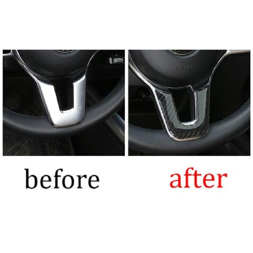 Real Carbon Fiber Car Steering Wheel Sheet Panel For Benz GLB -22 Cover Trim