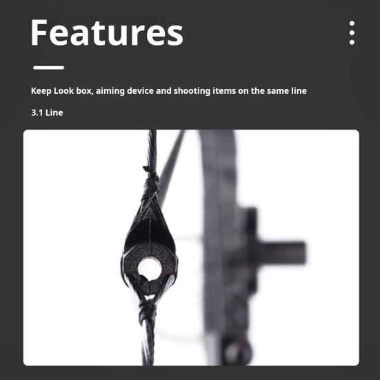 Streng Kikkhull Gummi Slange Compoundbue Streng Kikkhull Bueskyting Peep Sights Slange for Jakt Skyting Mål Tilbehør