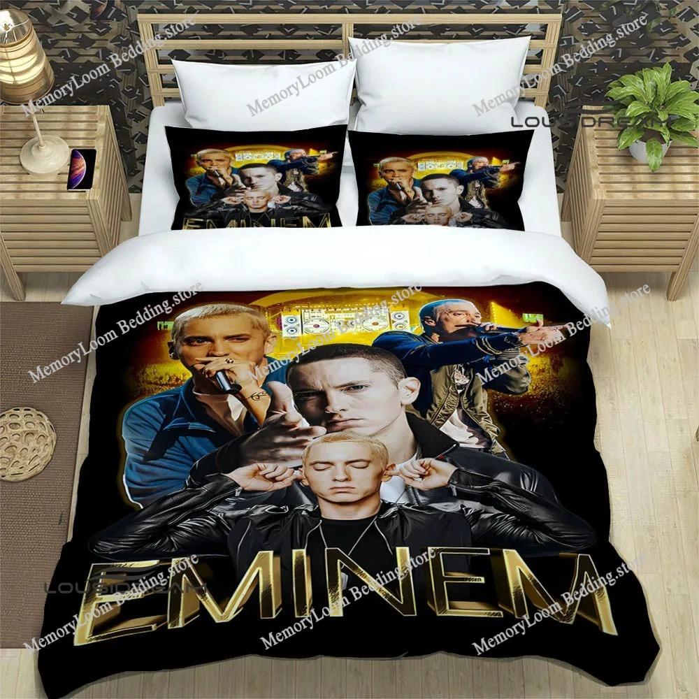 New Cozy Eminem Bedding Set Single/Twin/Full/Queen/King Size Adult Kid Bedroom Soft-Touch Duvet Cover 3D Print Bed Sheet Set