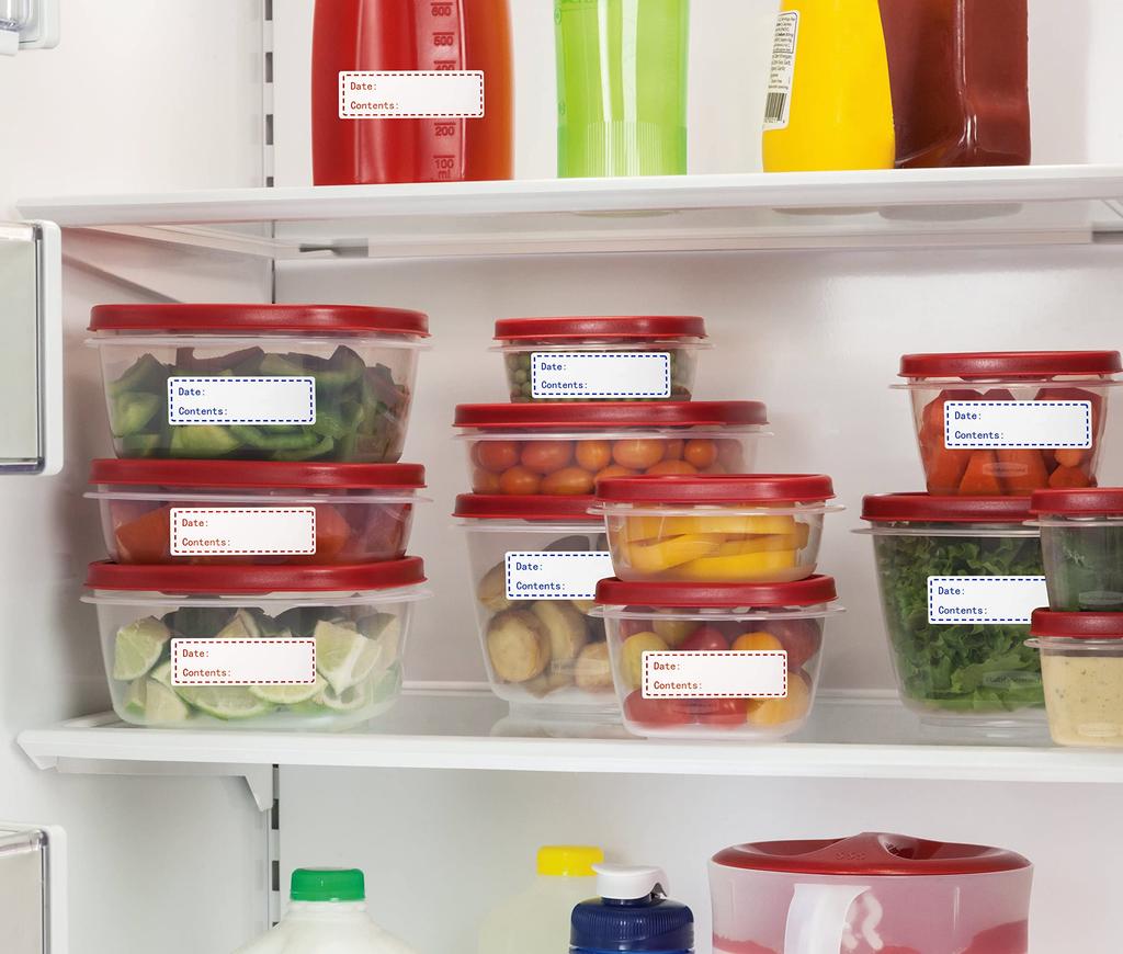 125pcs Removable Freezer Labels, 1 X 3 Inch Storage Stickers, Refrigerator Freezer Paper Label Easy Clean Leaves No Residue