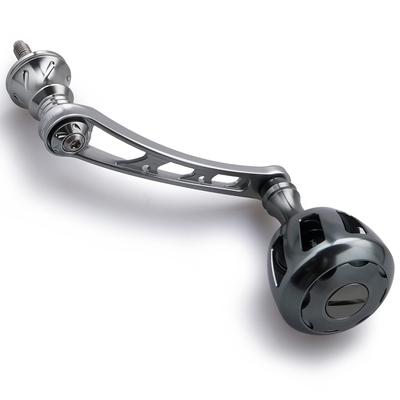 HEIGHTEN 56mm Reel Handle with 32mm Knob, Compatible with Shimano and Daiwa Spinning Reels, Wheel Series (Gunmetal) (521)