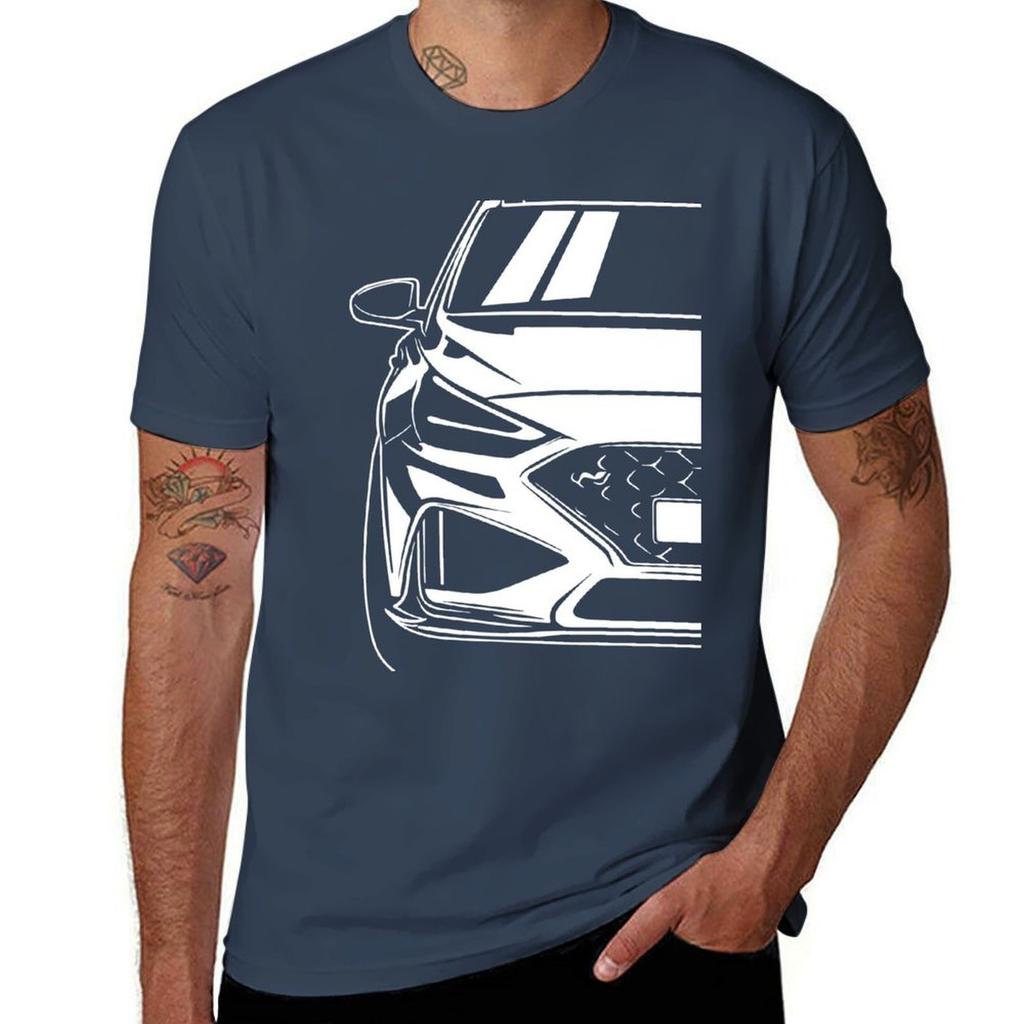 Ilustracja samochodu i30N i30 Koszulka bawełniane koszulki wysokiej jakości koszulki dla mężczyzny graficzna vintage Koszulka