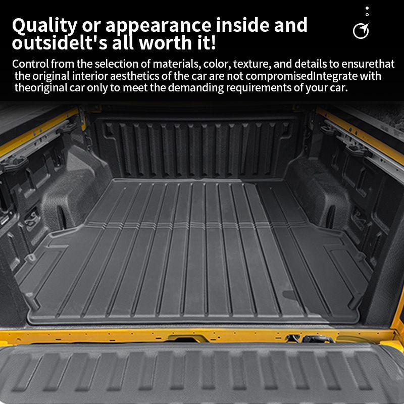 Fits 24 BYD SHARK Trucks: TPE Rear Bed and Trunk Protective Mats.