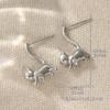 2pairs Adorable Feline Earrings, Stylish And Elegant Presents, Animal-Themed Jewelry, Made of Copper, Hypoallergenic, Perfect for Birthdays