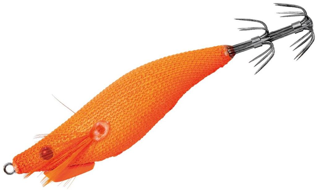 Gamakatsu Luxxe Speed Metal Egi Dropper 80mm Full Orange UV F-Type #35 19-353