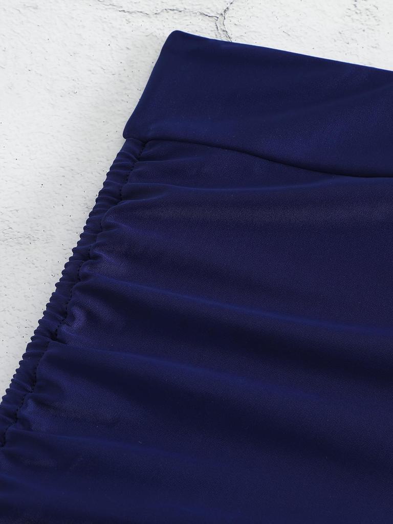 2025 Plus Size Sexy Solid Color Bikini & Beach Shorts