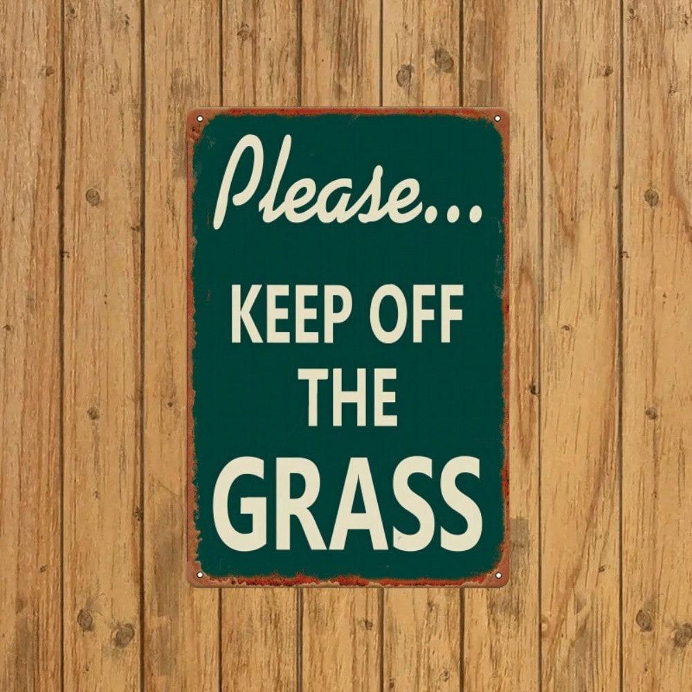 Retro Style Metal Wall Plaque for Home Decor