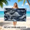 Fantasy Magic Theme Soft Beach Towel Personalized Custom Name Text Towel Portable for Beach Pool Travel