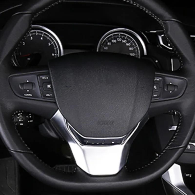 My Good Car Inner Decorative Chrome Steering Wheel Cover Insert Trim Sequined Decoration For Peugeot 408 2014-