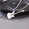 Gitarre Edelstahl Halskette Herren Street Schmuck Hip-Hop Punk Pullover Kette