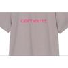 Carhartt WIP Lettered Crew Neck Short Sleeve T-Shirt Men Tops Gray I031047-2VB-XX