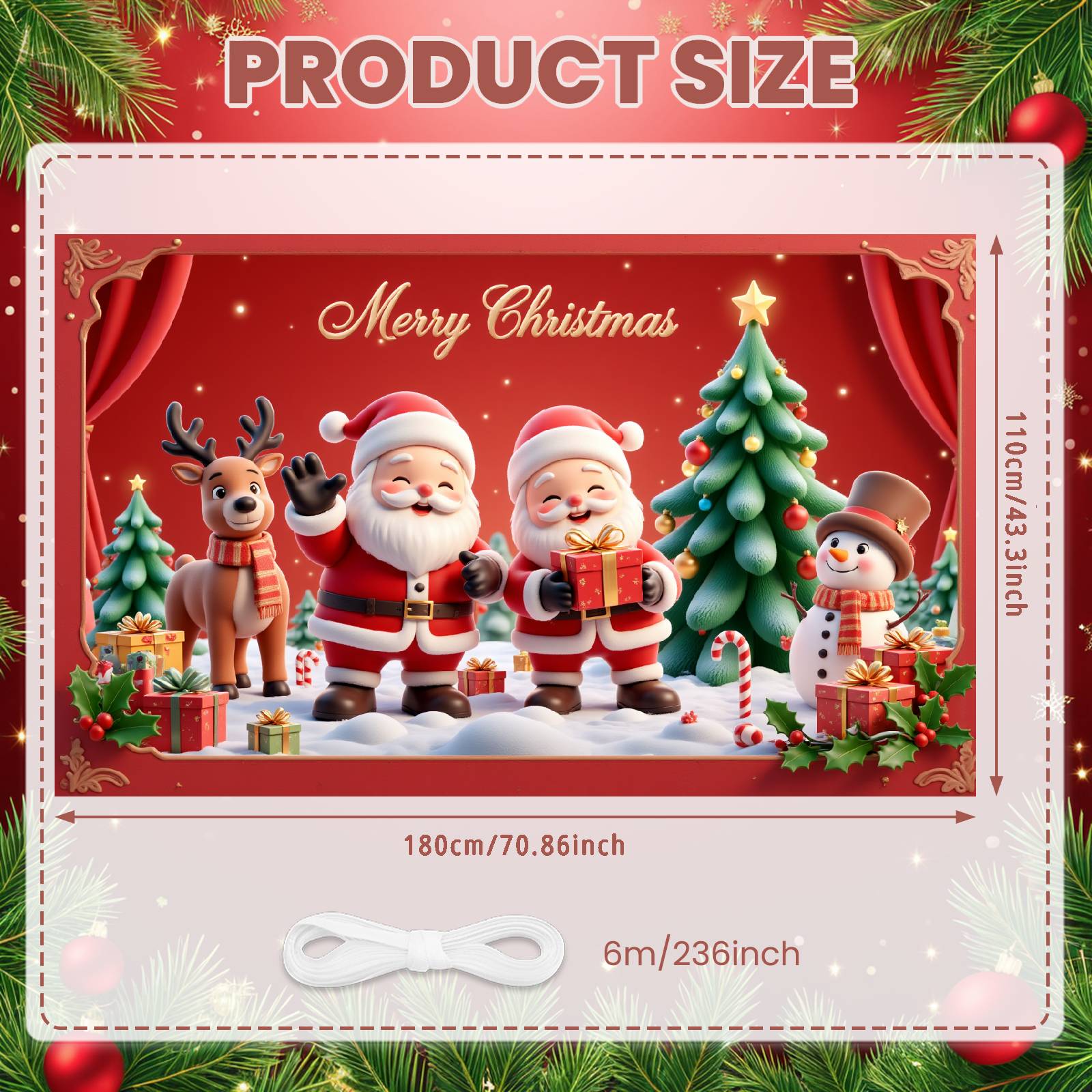 Christmas Banner Snowman Design Merry Christmas Banner Christmas Party Banner Festive Design For Holiday Gathering