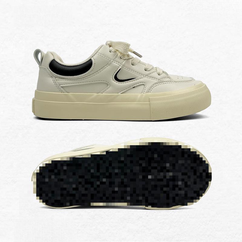 2 новые нишевые платформенные спортивные повседневные кеды мужские и женские хлебные кеды парные кожаные белые туфли 35