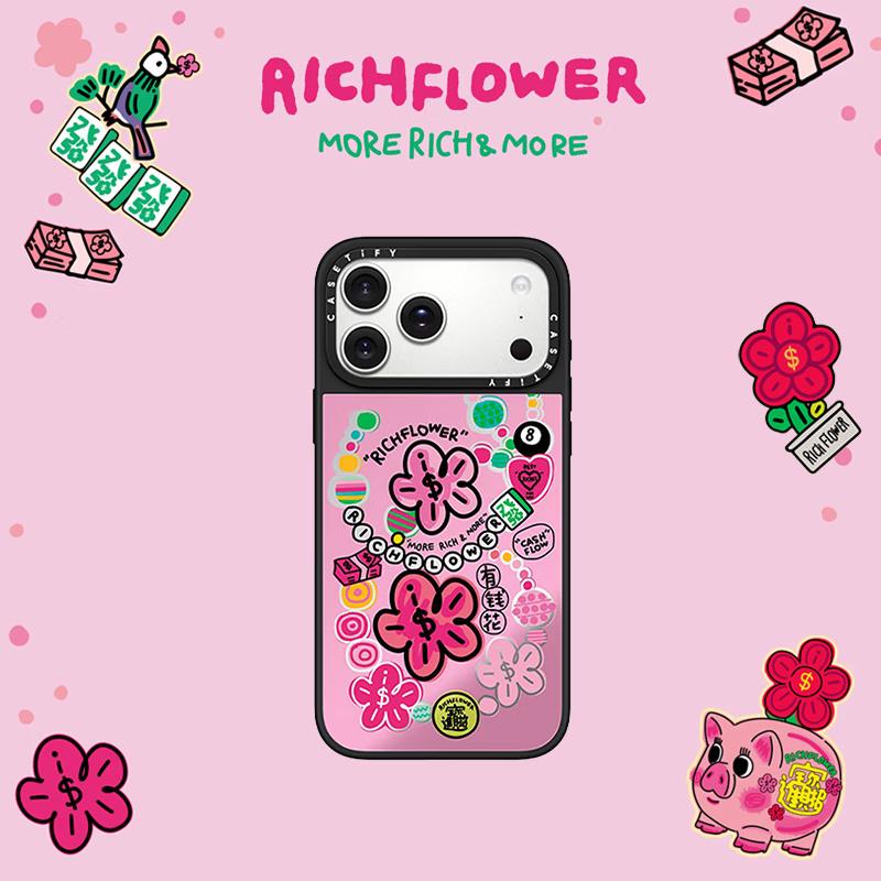Чехол для iPhone CASETIFY Rich Flower Lucky Bloom Series с MagSafe iPhone 17 Pro