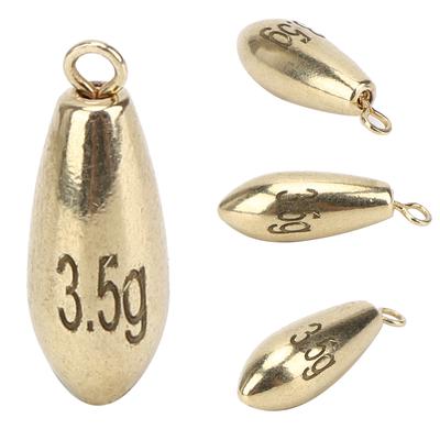 10 Τεμ. Φορητά Επαναχρησιμοποιήσιμα Περιστρεφόμενα Βάρη Ψαρέματος Βυθιστές Εξάρτημα Εξοπλισμού Χρυσό