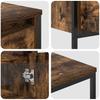 Bathroom Furniture Set with Door 3 pcs Smoked Oak and Black