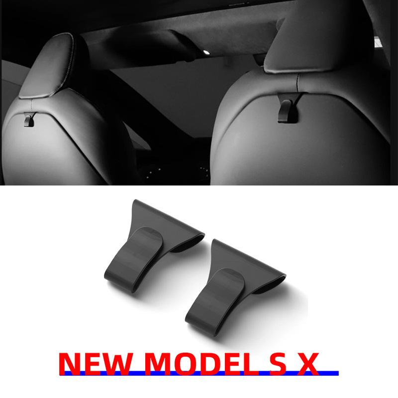 For Tesla Model X S 2025 2024 Front Seat Backrest Hook Sundries Storage Organizer Convenient Hanging Hook Interior Accessories