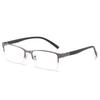 Half Frame Myopia Glasses Anti Blue Light Men's Commercial Glasses Finished Myopia Glasses Eye Protection with Diopter -1.0~6.0