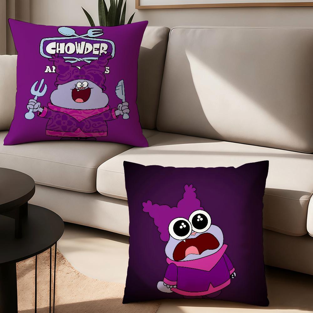 Cartoon C-Chowder Cute Pillow Case Office Cushions Suitable For Sofa Car Bedroom Decorative Cushion Cover