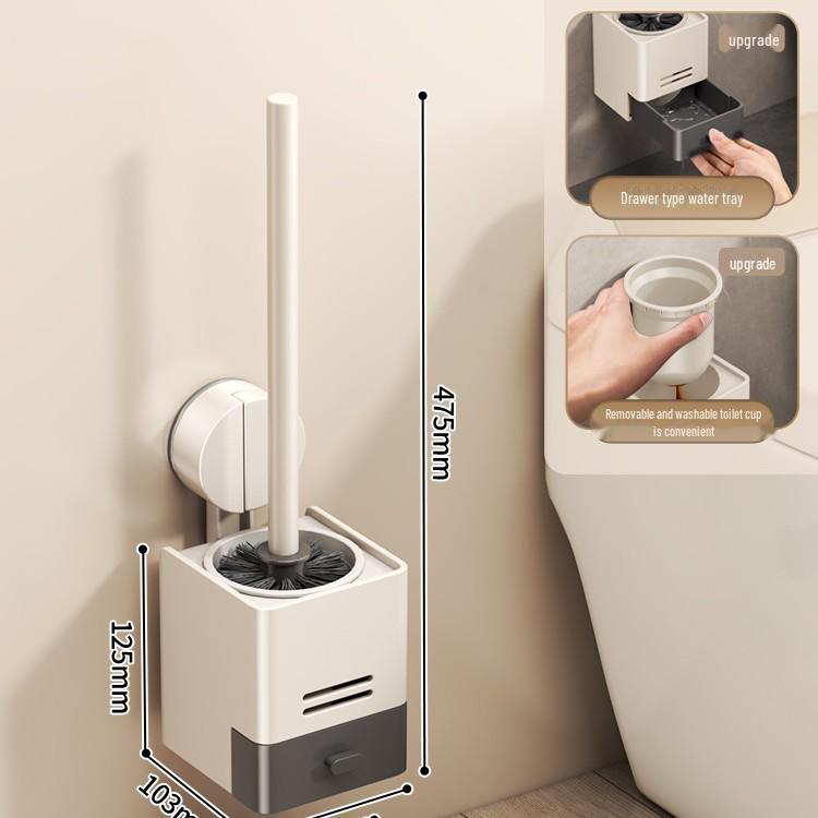 Suction Cup Toilet Brush: Punch-Free, No Dead Angle Cleaning Artifact