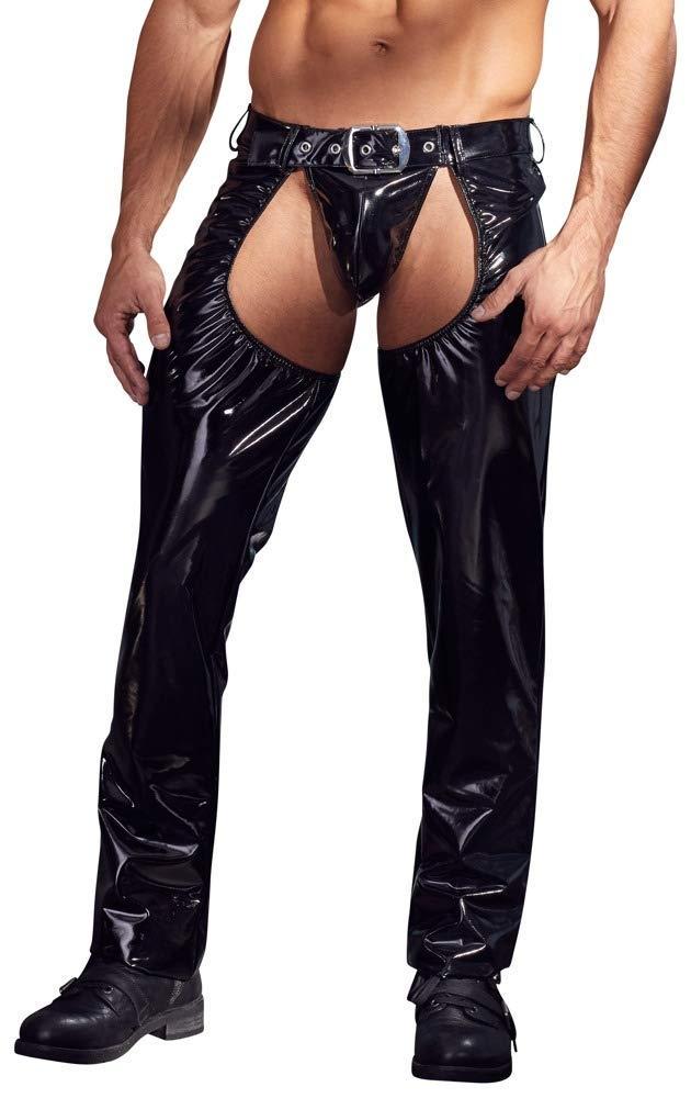 Black Vinyl Chaps Pants Size 