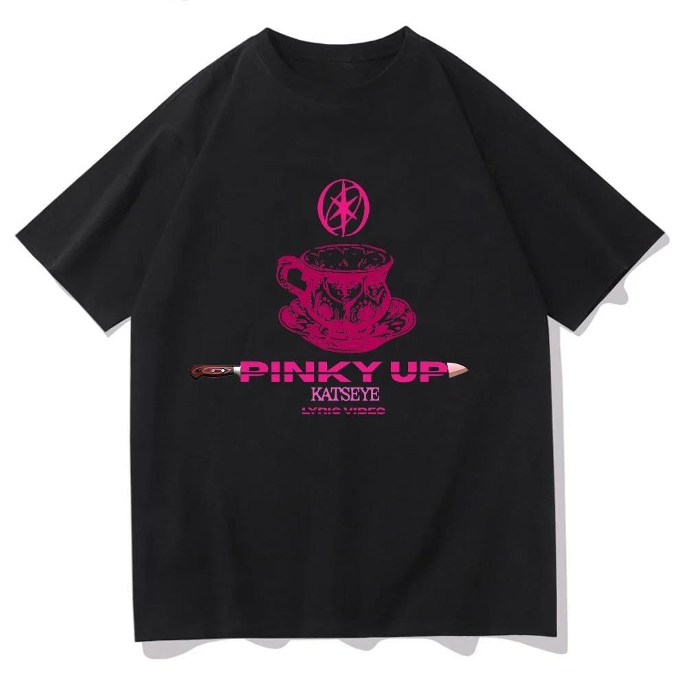 

2026 Summer Fashion New Cotton T Shirts KATSEYE PINKY UP T-shirts Women Men Comfortable Breathable Clothing Fans Gift Perfect Y2K Tee L