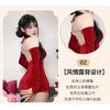 Domila New Year's Robe Sex Sexy Underwear Pure Desire Retro Velvet Sex Underwear Uniform Seduction Woman