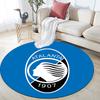 Atalanta BC Printed Round Rug, Non Slip Washable Circular Carpet For Living Room Bedroom Playroom, Sports Fan Decor, Holiday Birthday Gift