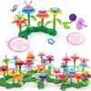Children's DIY Pop Art Flower Arrangement Building Blocks – Interlocking Garden Toy for Girls