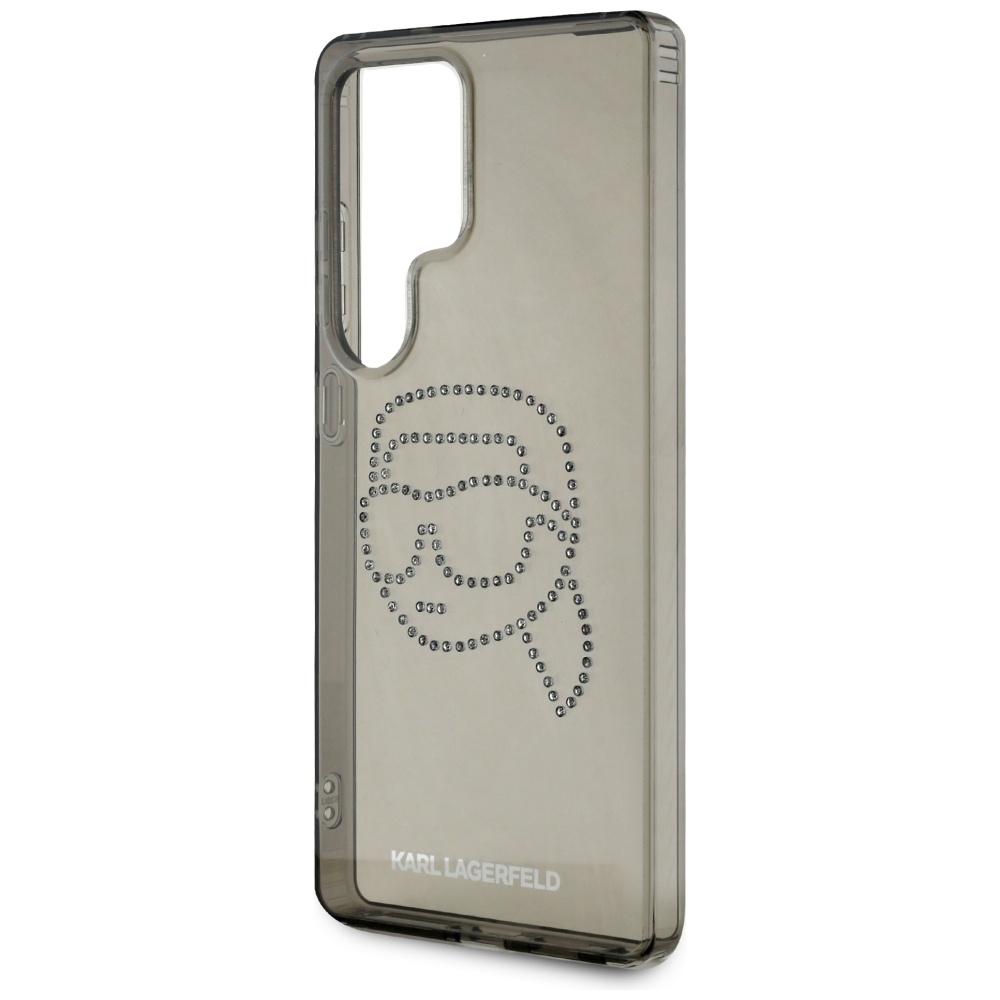 Karl Lagerfeld Rhinestones Karl Head Logo Case For Samsung Galaxy S25 Ultra Black