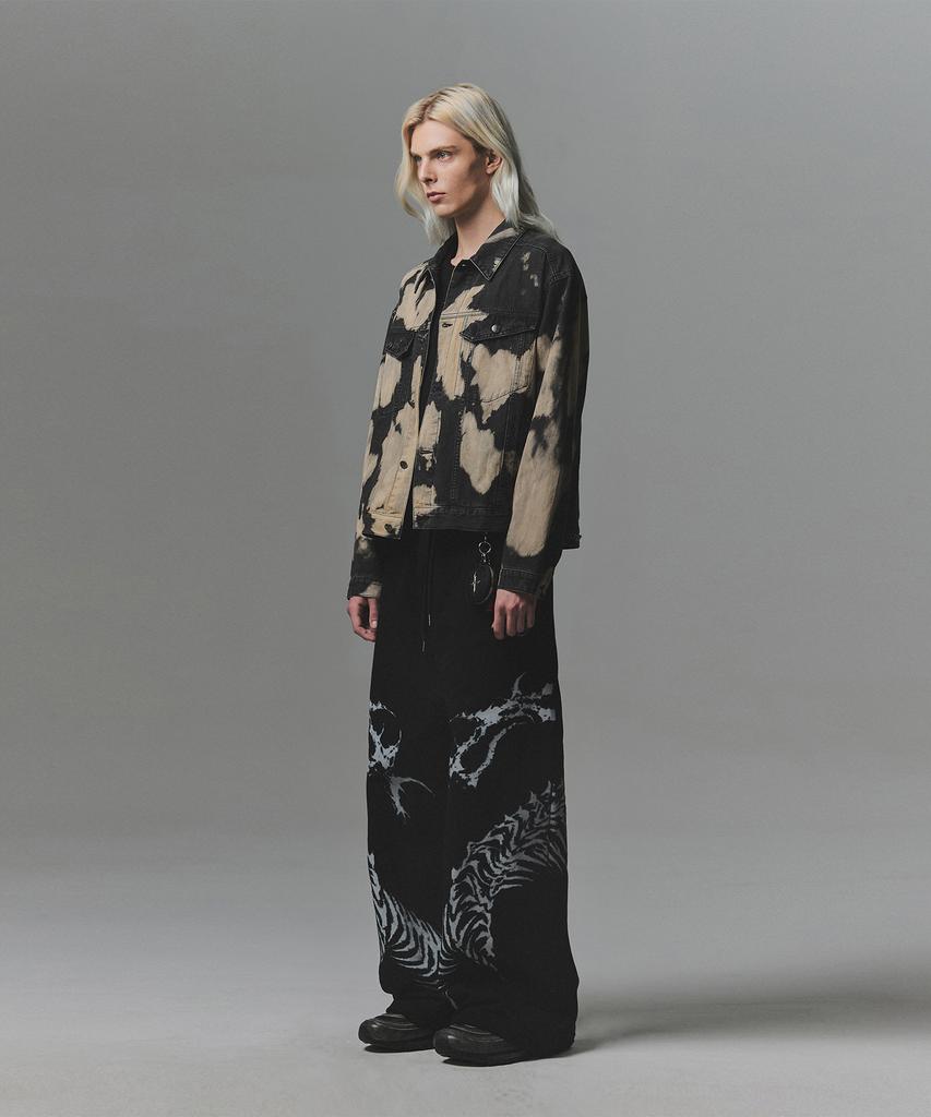 NOT4NERD Snake Bone Sweat Pants - Black