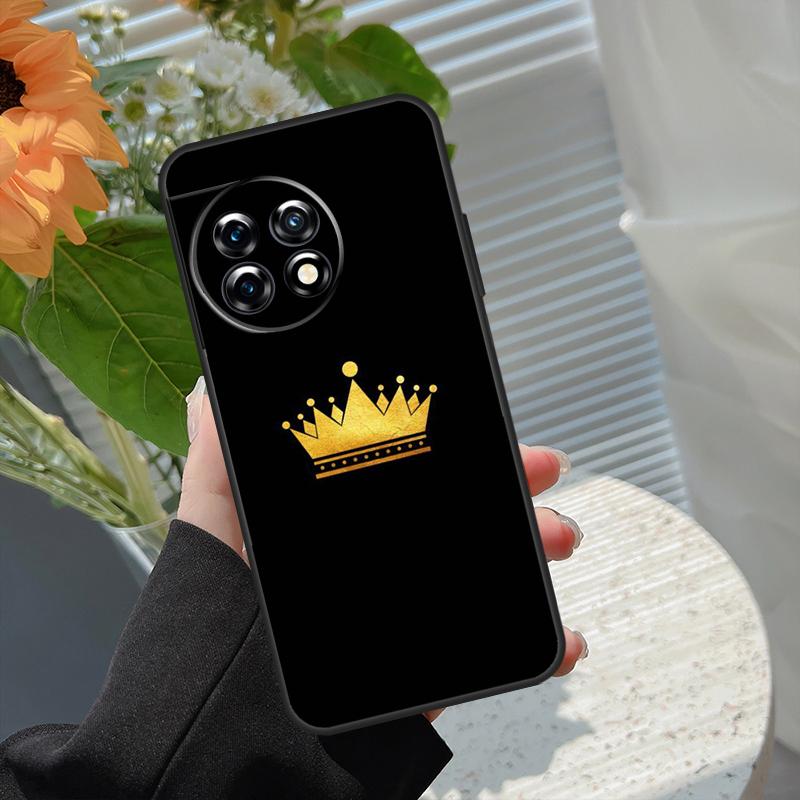 Queen King Crown Case For OnePlus 15 15R 12 12R 13T 13R 13 11 10 10R 10T 8T Nord 5 CE 2 3 4 Lite N20 N30 Cover