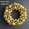 Shiny Christmas Ball Wreath - Festive Door and Wall Hanging Decoration