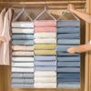 Prateleira de Armazenamento Suspensa Multicamadas Grande Capacidade Mantenha Organizado Dobrável 6/9/12 Compartimentos Organizador de Roupas Íntimas para Guarda-Roupa para Casa