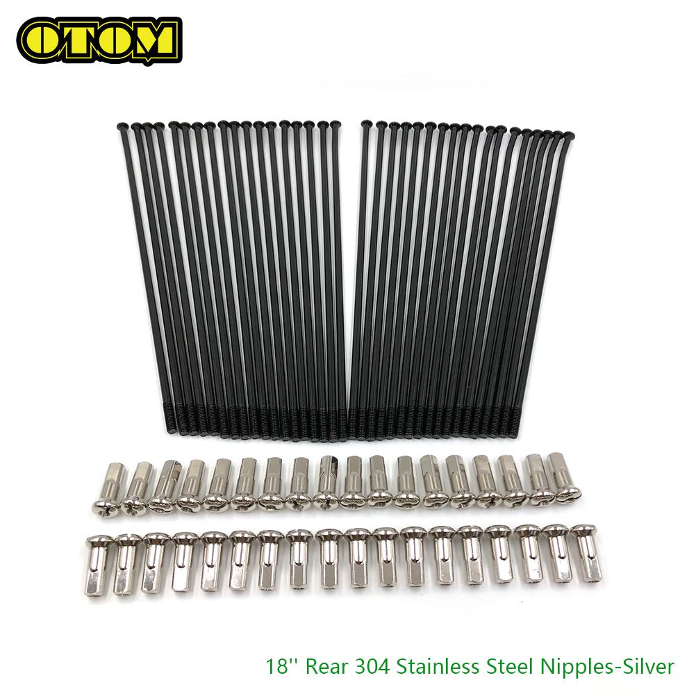 For YAMAHA Motorcycle 21  Front 18  19  Rear Wheel Spokes Nipple 36 Pcs YZF YZFX YZX WRF 250 450 Off-road Dirt Bike Accessories 18 Rear Silver