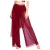 Damen Lyrical Dance Tanktop Strass Ärmellos Schlüsselloch Rücken mit Unregelmäßigem Netzstoff Hose Eingearbeiteter Slip für Bühnenwettkampf Performance