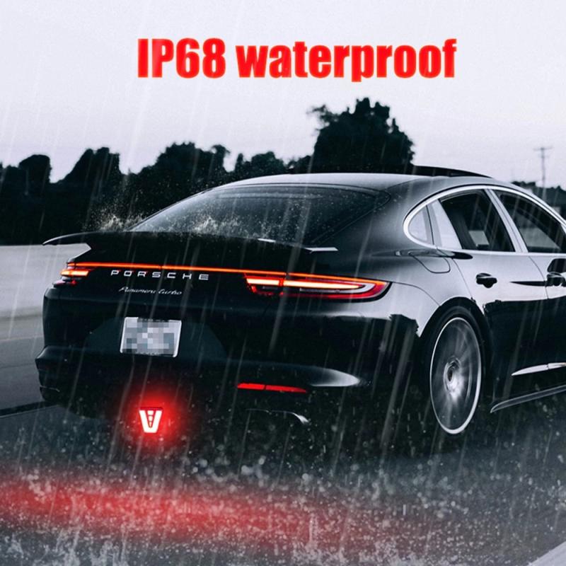 LED F1 V Style Brake Lights Universal Car Rear Driving Fog Pilot Lights Rear Tail Third Brake Lamp for Car SUV