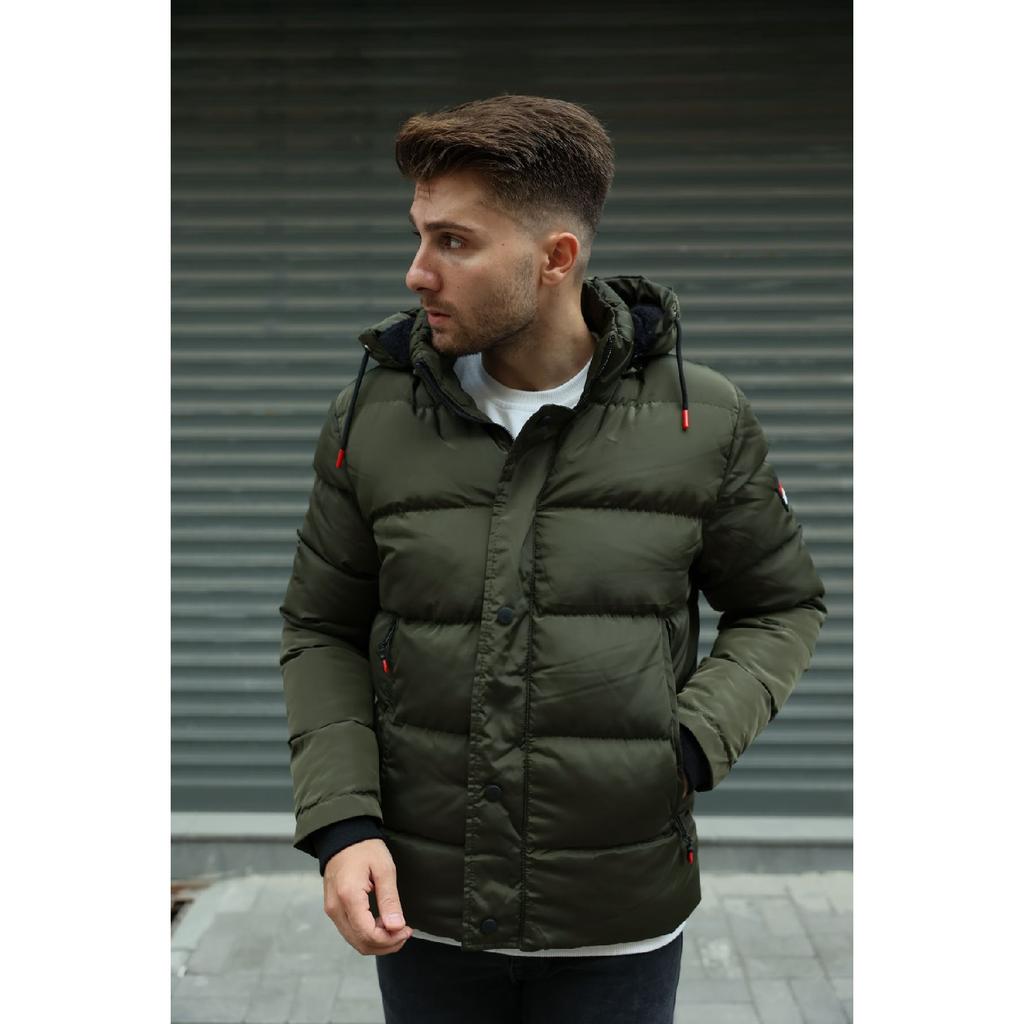 Men's Fur Lined Puffer Coat