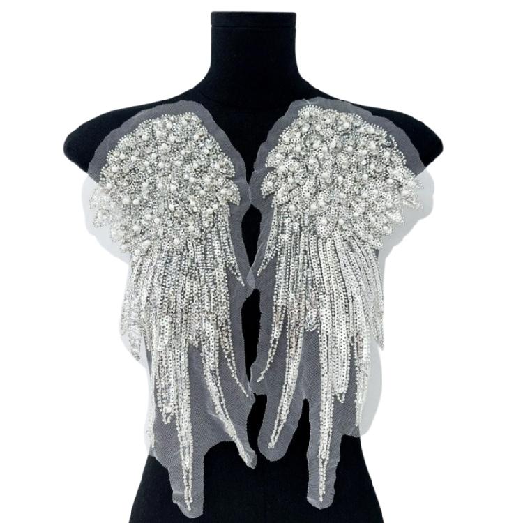 2lots Backpack Light Weight Patches Wedding Dress Appliques Cloth Sewing Patches for Parties Or Weddings