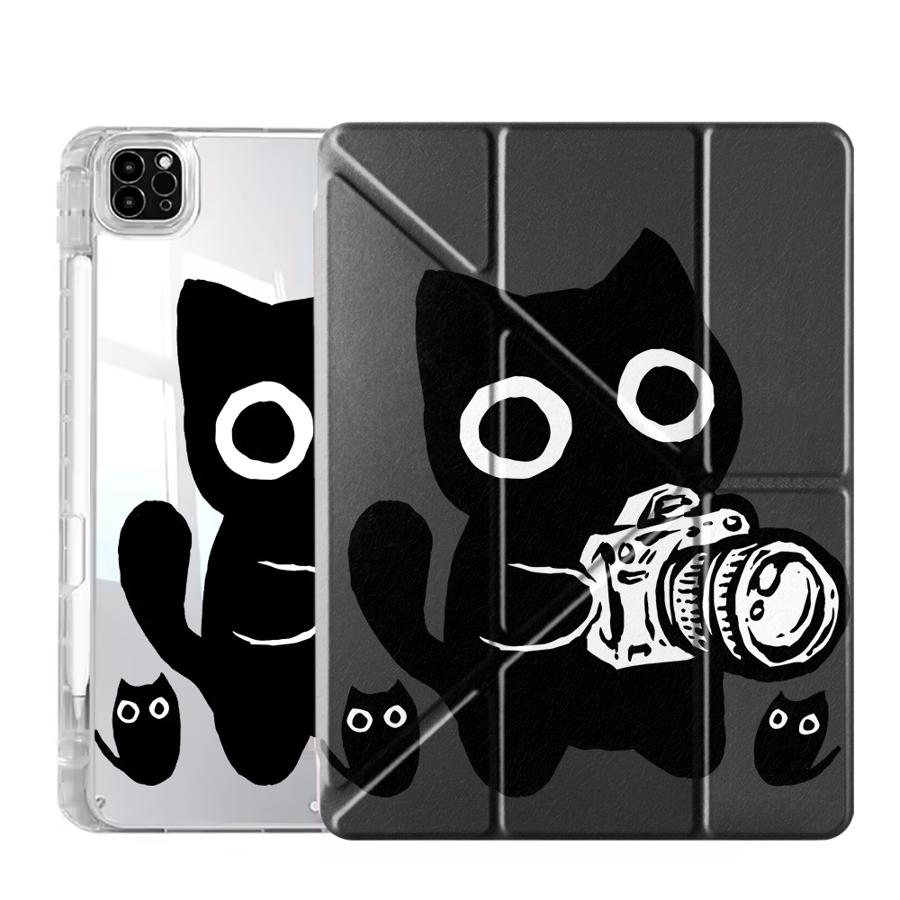 Tablet Case For iPad Mini 6 7 Pro 2025 Pro 11th 10th 9th 8th 7th 12.9inch Air 4 5 M3 M2 1 2 M4 11inch Y-Fold Holder Cover Taking iPad Mini 6 8.3
