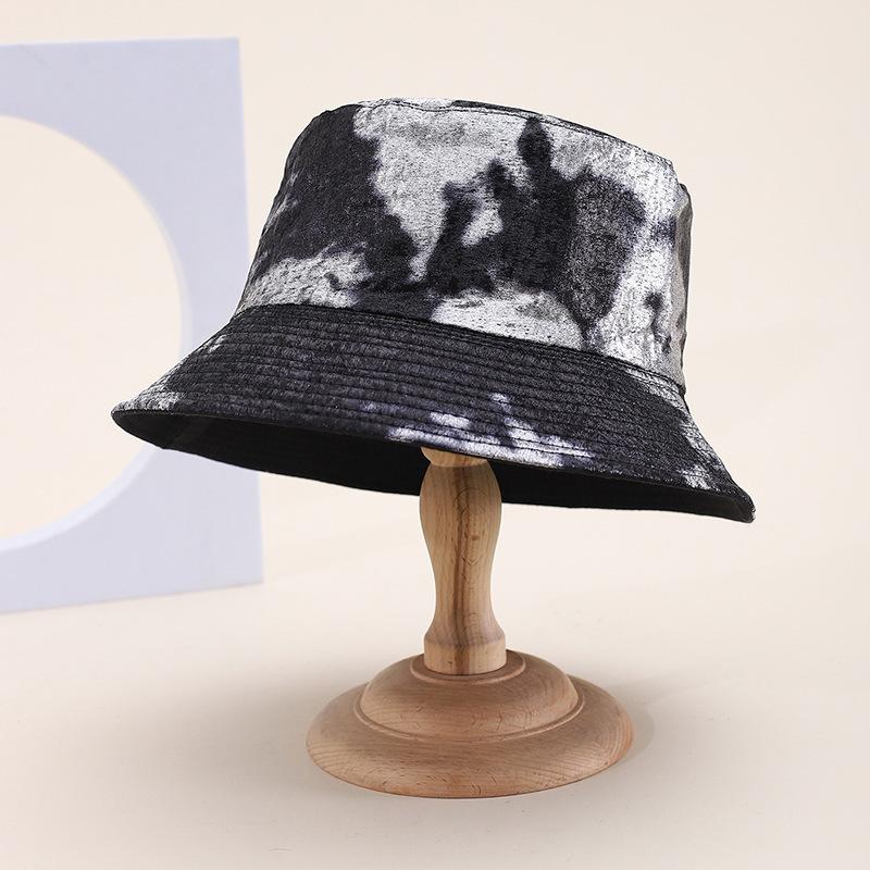 New big head circumference bucket hat women spring and autumn sunscreen sunshade show face small PU basin hat fashion bucket hat