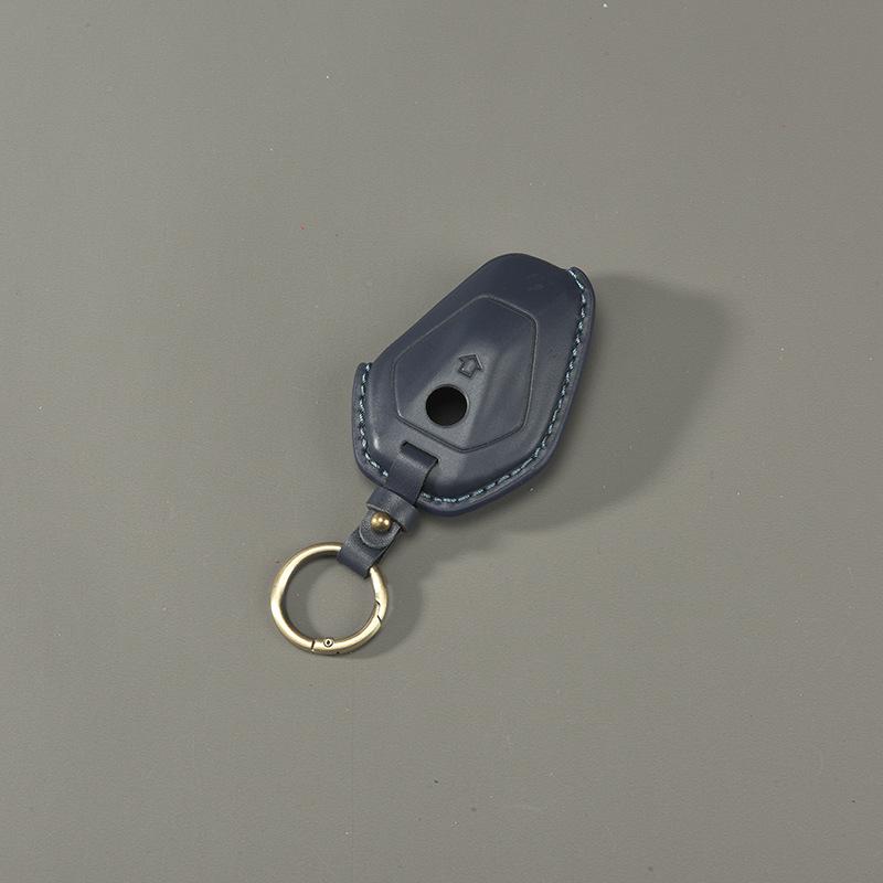 Motorcycle Leather Key Case for BMW R1300GS R12 ADV Handmade Cowhide Remote protective Cover Retro Keychain Shell Accessories