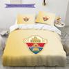 Elche Club de Fútbol Pattern Bedding Quilt Set  Home Decoration  Gift (1 * duvet cover + 2 * pillowcase  without core)