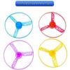 Luminous Bamboo Dragonfly Flashing Frisbee Gyro Toy for Kids