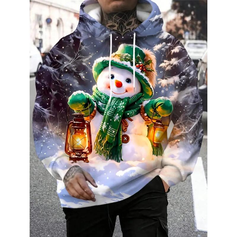2026 Weihnachts-Hoodies Weihnachtsmann 3D-Druck Herren Damen Hoodie Sweatshirts Lässig Unisex Kapuzenpullover Oberteile Kleidung Mann Pullover